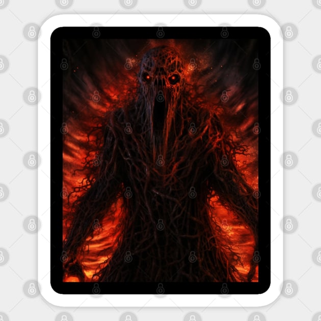 Unbegotten Deity of Fire Sticker by Geek Culture